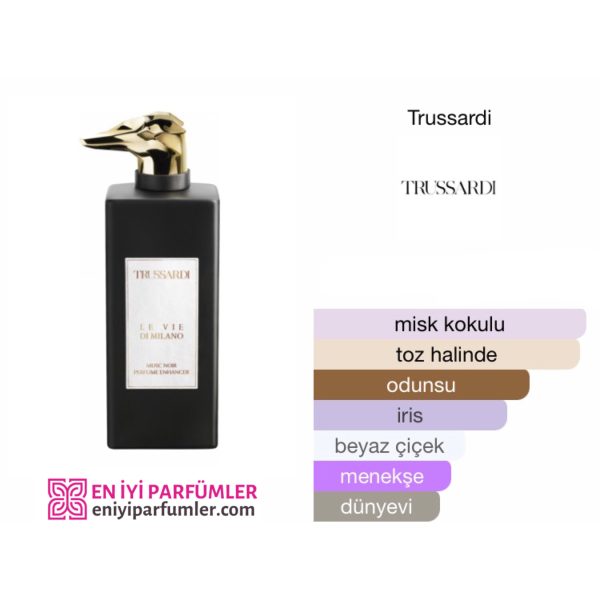 Trussardi Le Vie Di Milano Musc Noir Perfume Enhancer EDP 100 ML Unisex Parfüm - Görsel 2