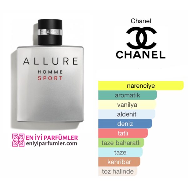 Chanel Allure Homme Sport EDT 100 ML Erkek Parfüm - Görsel 2